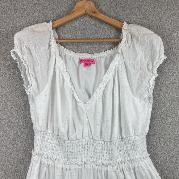 Vtg Betsey Johnson maxi dress XL cottagecore prairie boho babydoll milkmaid y2k - Picture 4 of 10